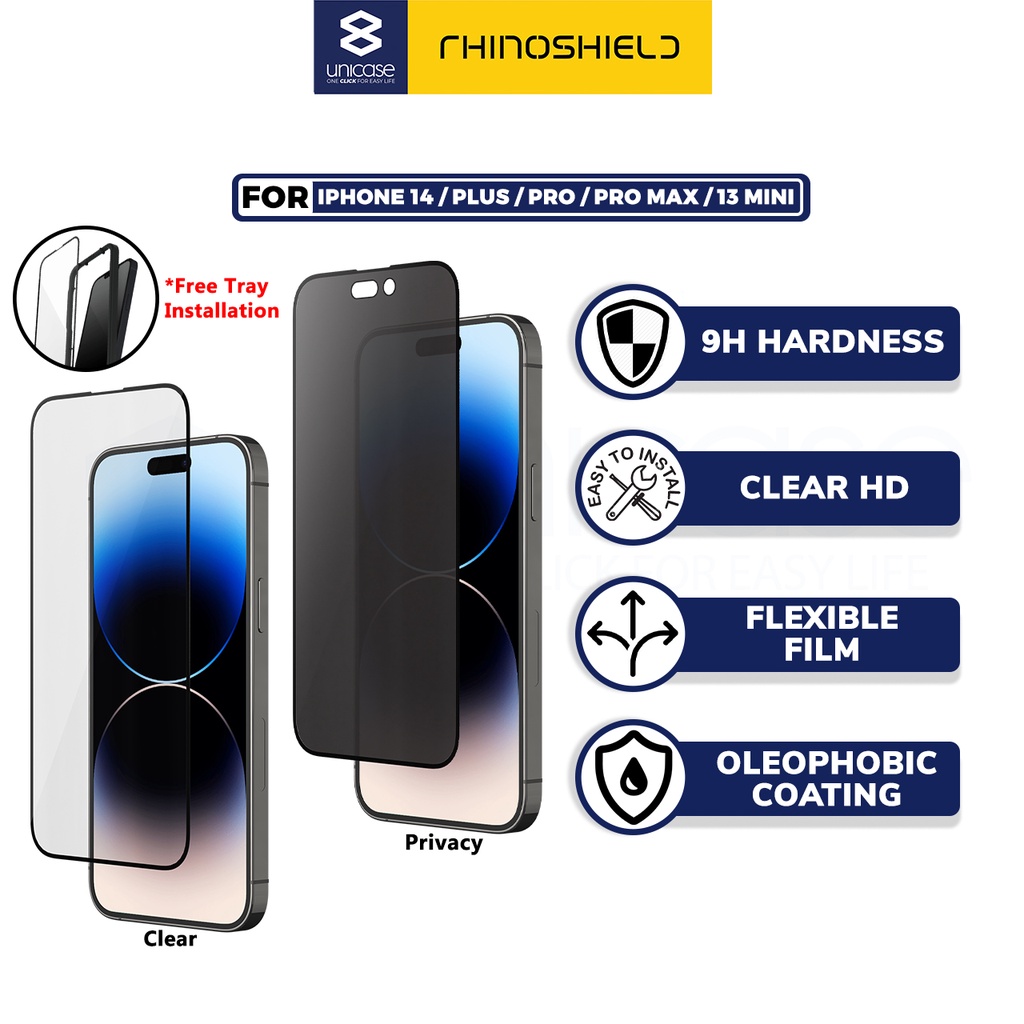 Jual Screen Protector iPhone 14/13 Mini Pro Max Plus Rhinoshield 3D Impact Shopee Indonesia