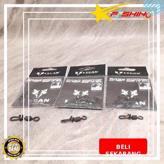 Jual LYCAN Snap Swivel Jig Dan Lure Fishing Tackle atau KiliKili