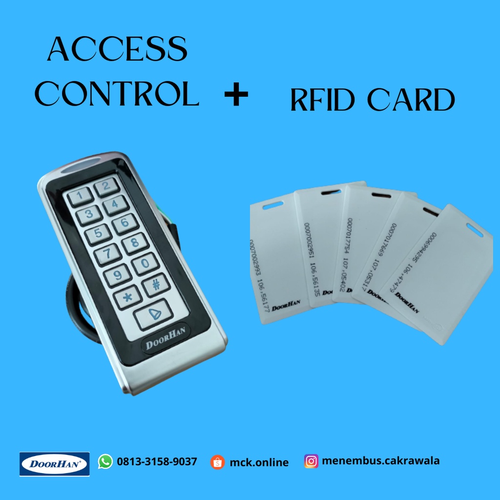 Jual DOOR ACCESS CONTROL KEYPAD RFID CARD READER CODE KEYPAD DOORHAN ...