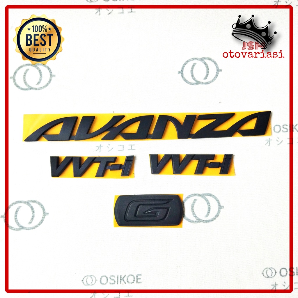 Jual Emblem Avanza Original Emblem Avanza Hitam DOP Complite | Shopee ...