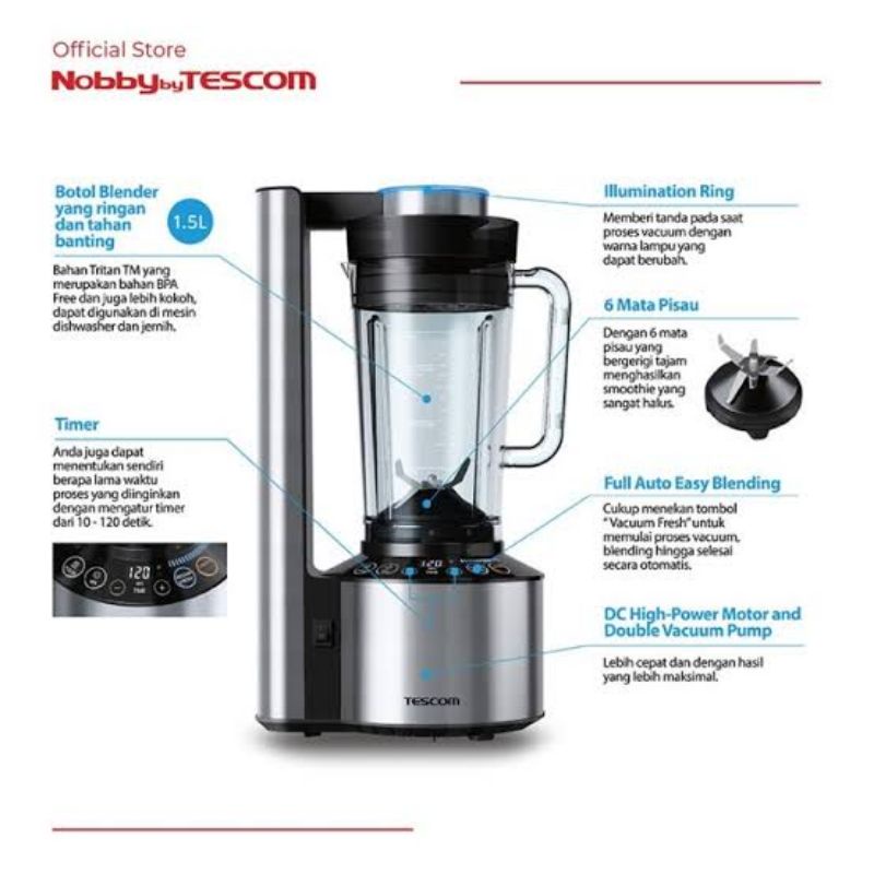 Jual Vacuum Blender TMV2000 Shopee Indonesia