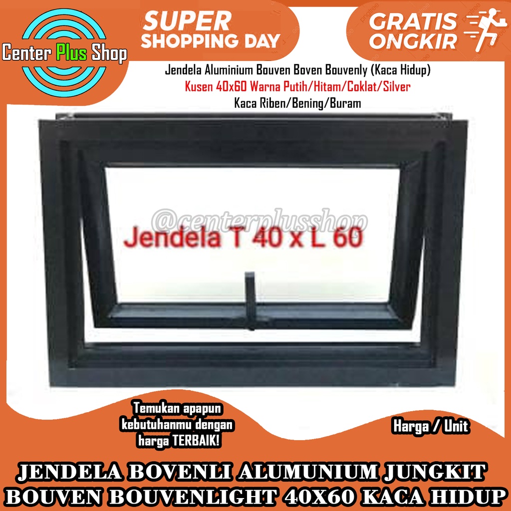 Jual JENDELA BOVENLI ALUMUNIUM ALUMINIUM WINDOW 60 X 40 ALMUNIUM ...