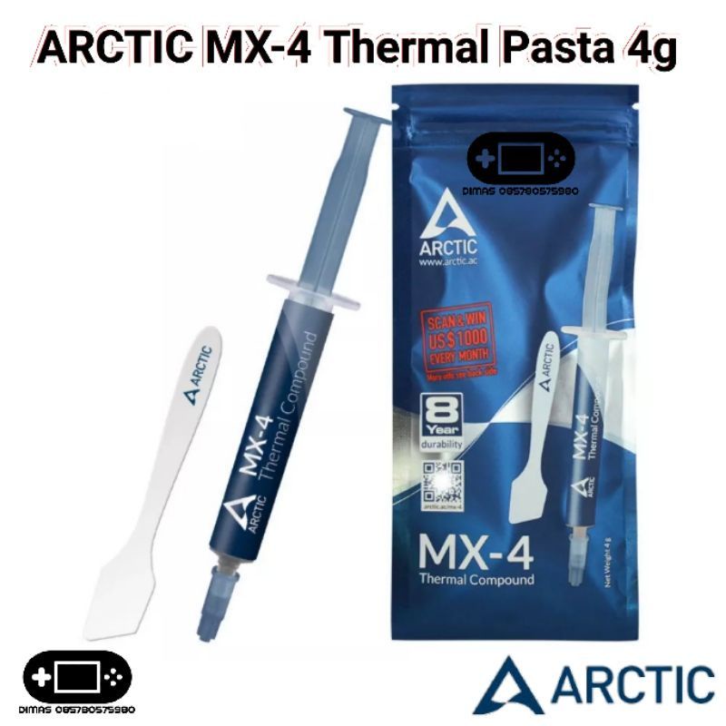 Jual ARCTIC MX4 Thermal Pasta 4g MX4 MX 4 PS3 PS4 PS5 Grease Paste Compound 4gram Shopee