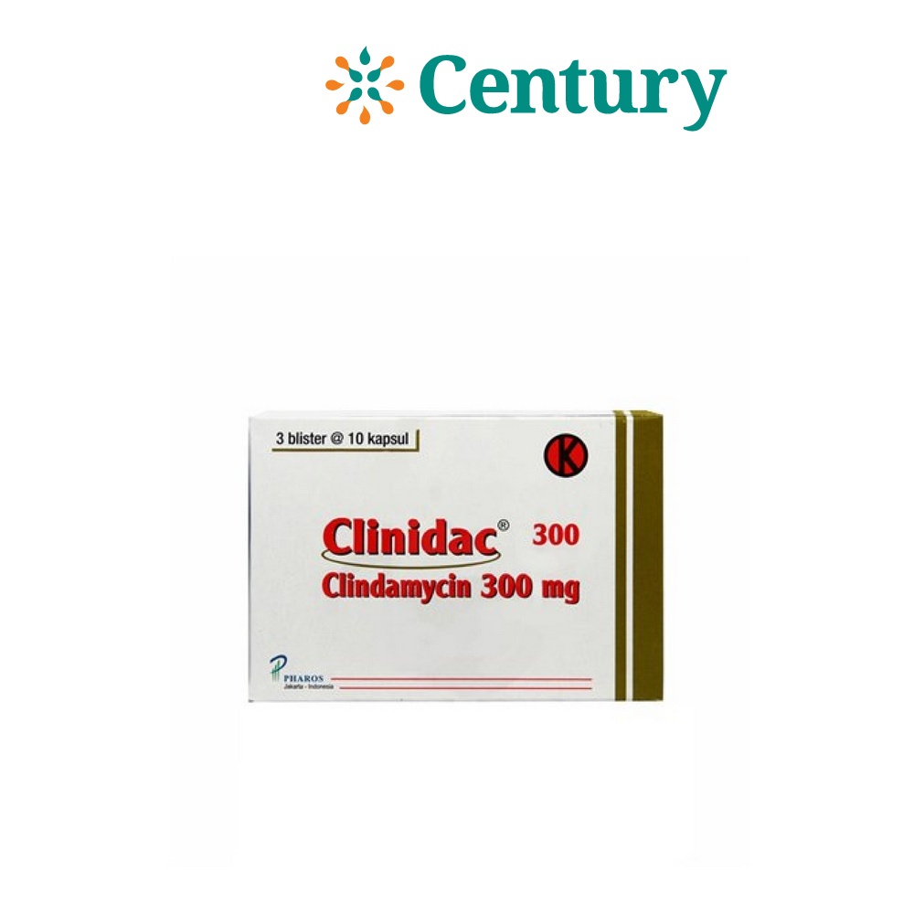 Jual Clinidac 300mg 1 Strip 10 Kapsul Clindamycin Antibiotik Jerawat Shopee Indonesia