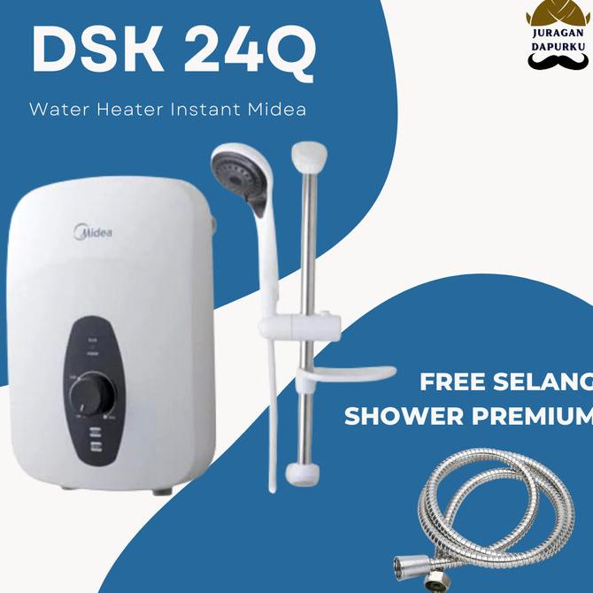 Jual Water Heater Listrik Instan Water Heater Midea Dsk 24Q + Selang Shower  | Shopee Indonesia