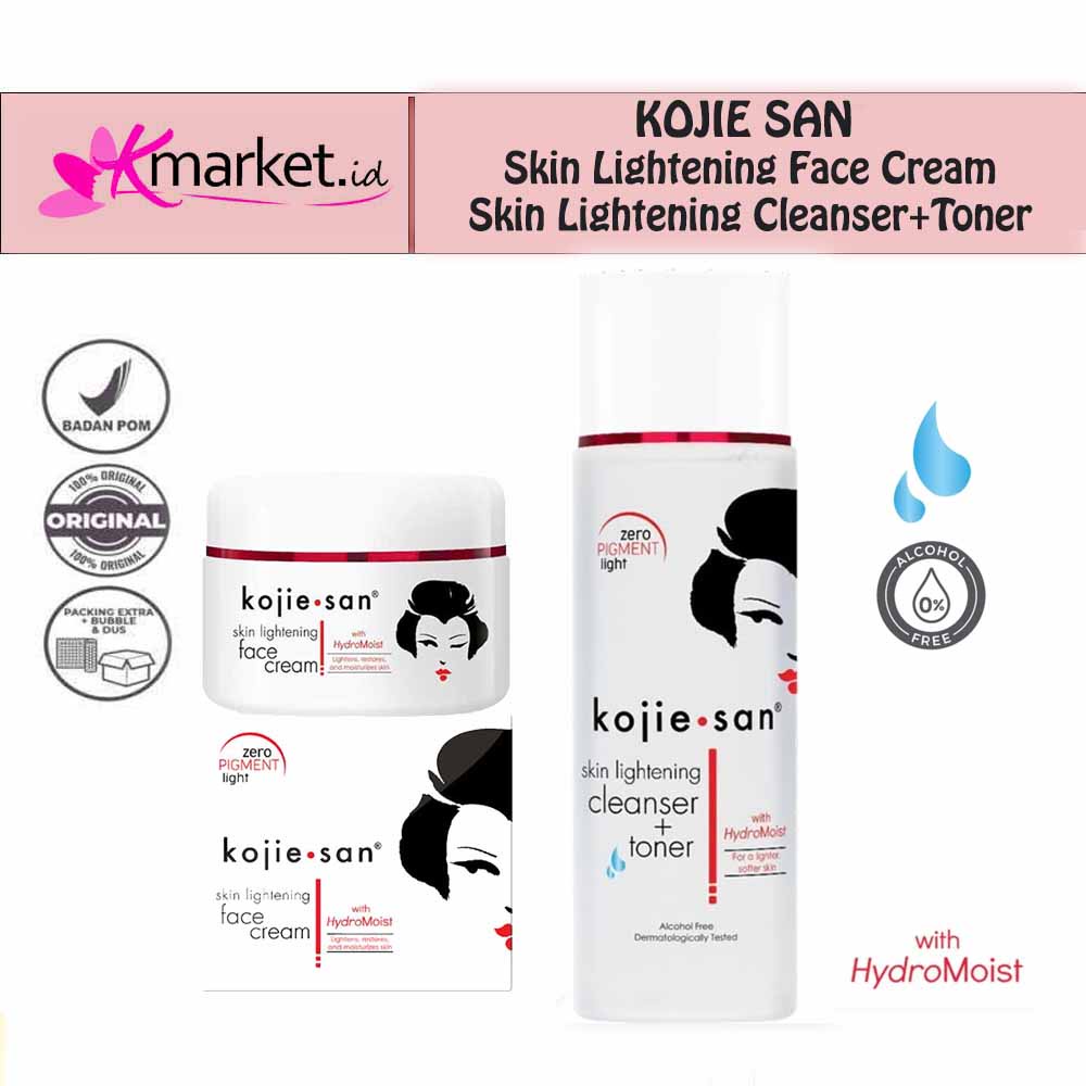 Jual KOJIE SAN Face Lightening Cream 30g KOJIE SAN Skin Lightening Cleanser+Toner 2in1
