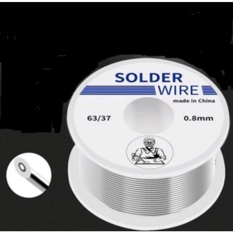 Jual Timah solder roll soldering wire tenol ukuran 0,8 mm 1 mm | Shopee ...