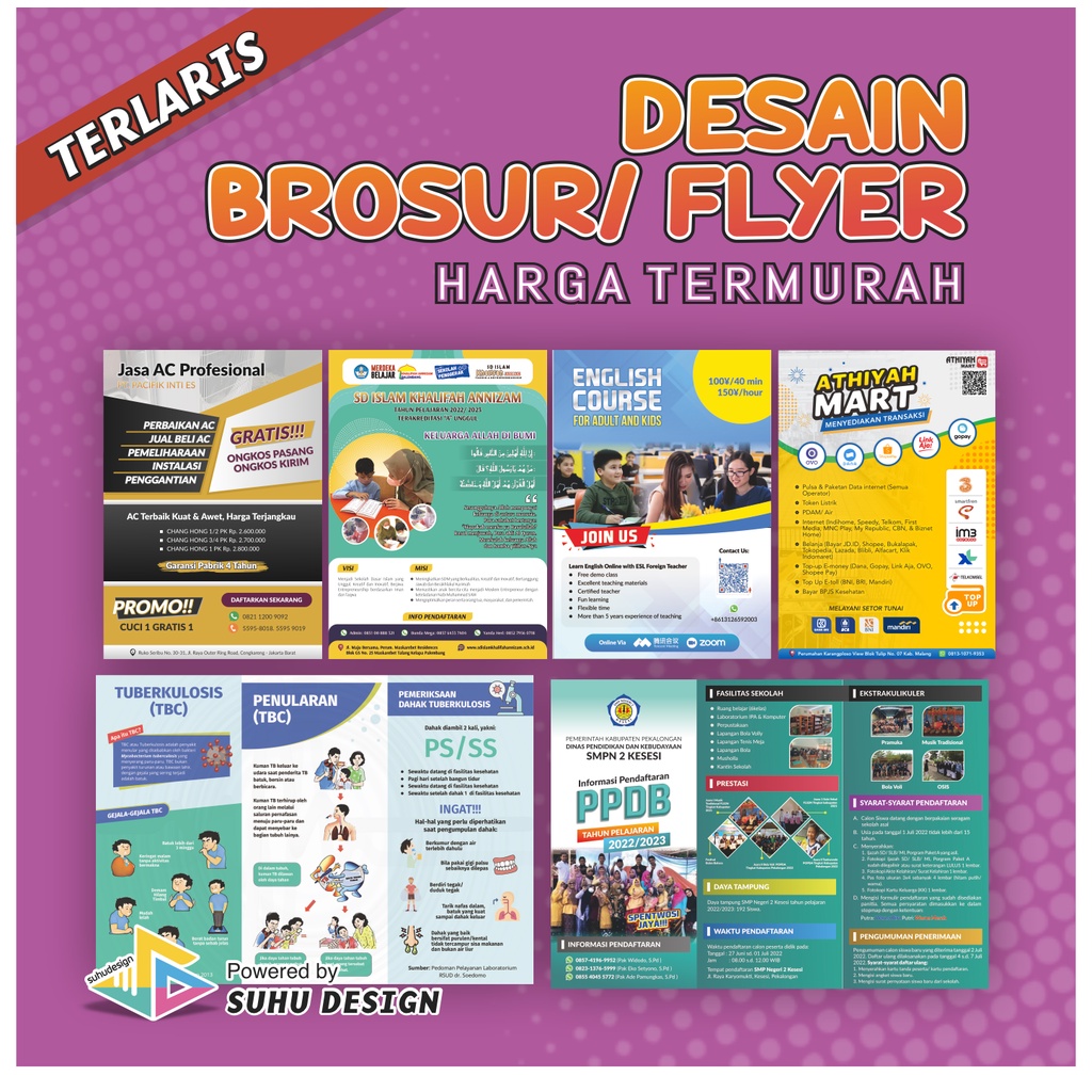 Jual Terlaris Jasa Desain Grafis Custom Desain Brosur Flyer Pamflet