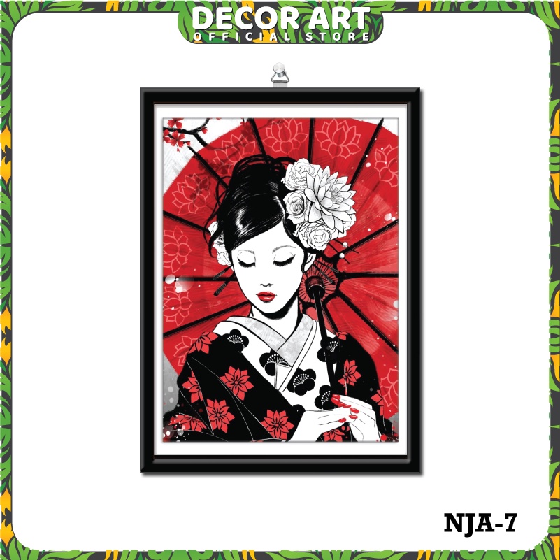 Jual Decorart X Cm Hiasan Dinding Tema Jepang Ninja Japan Kd Nja Shopee Indonesia