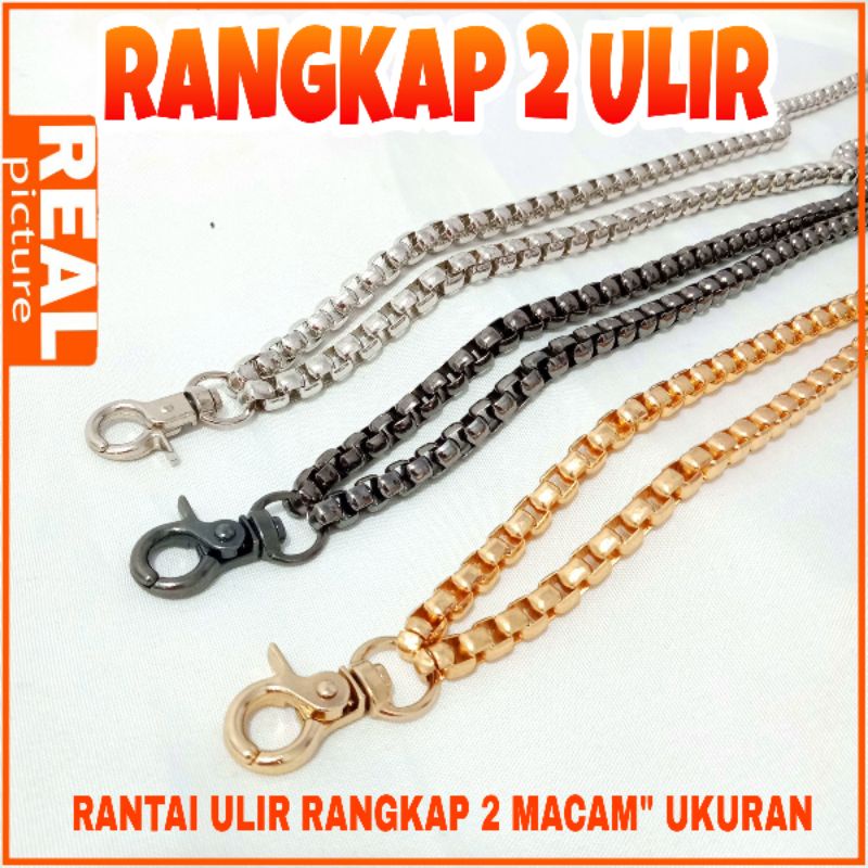Jual TALI TAS RANTAI ULIR DOUBLE RANGKAP 2 - Kattelaurents | Shopee ...