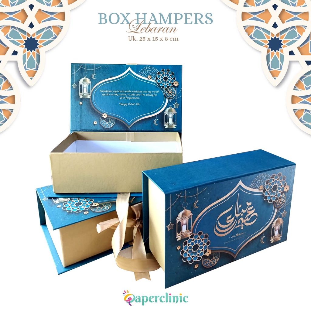 Jual Box hampers idul fitri kotak giftbox lebaran bahan hardboard