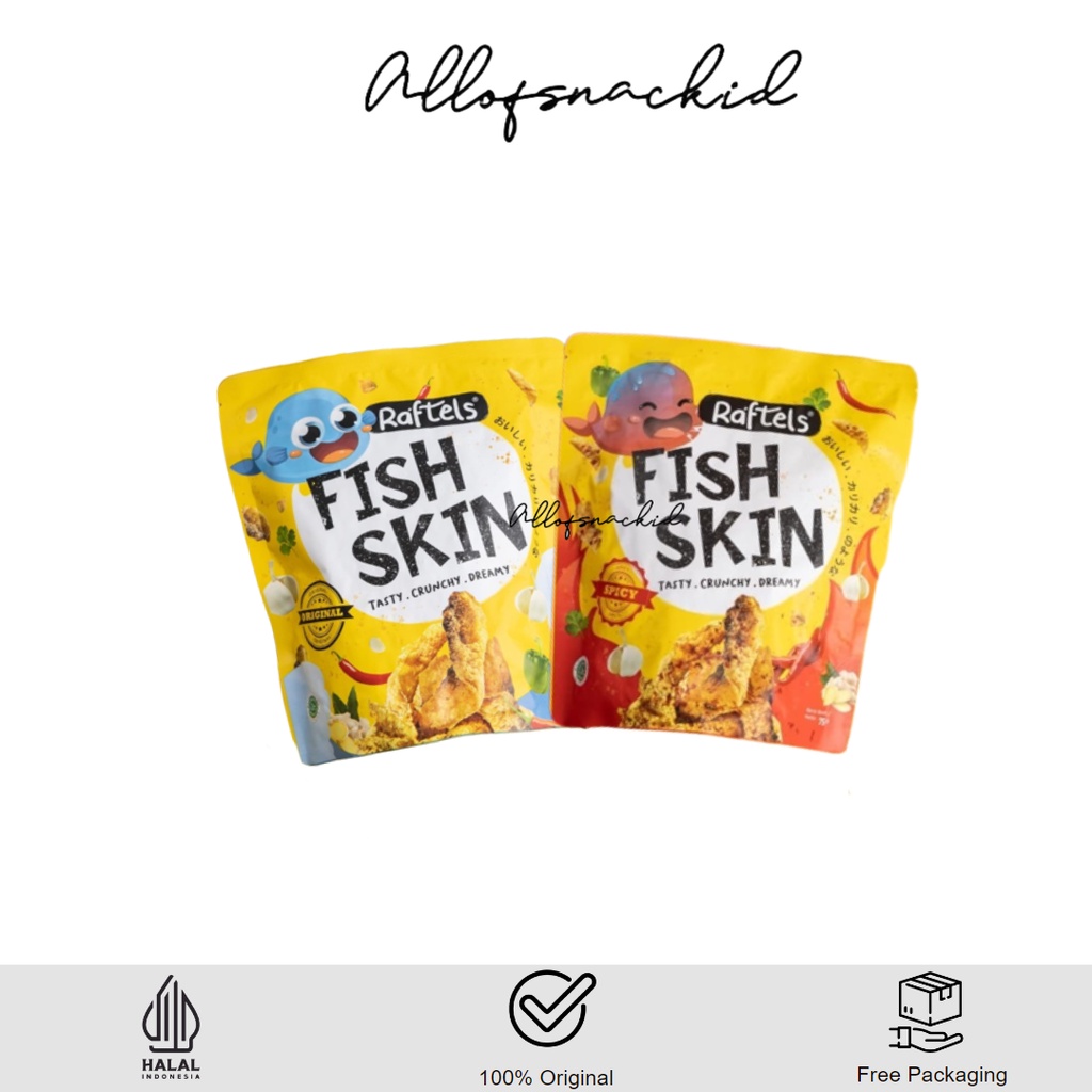 Jual Raftels - Fish Skin - Keripik Kulit Ikan - Crunchy - Gurih - 75gr ...