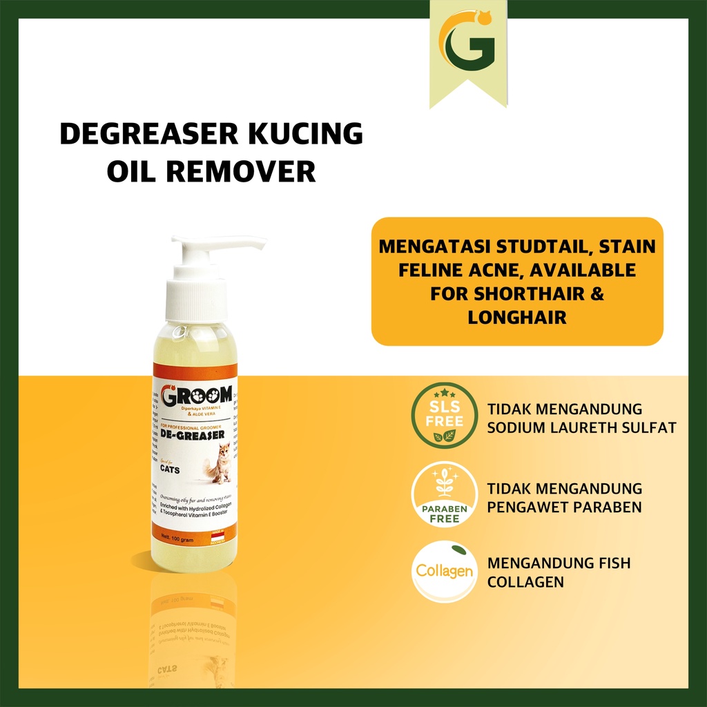 Jual Groom Degreaser Kucing Degreaser Grooming Ukuran 100 Gram Shopee
