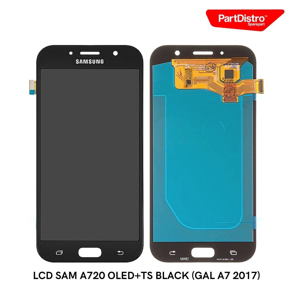 Jual LCD+TS SAMSUNG A720 (GALAXY A7 2017) BLACK OLED | Shopee Indonesia