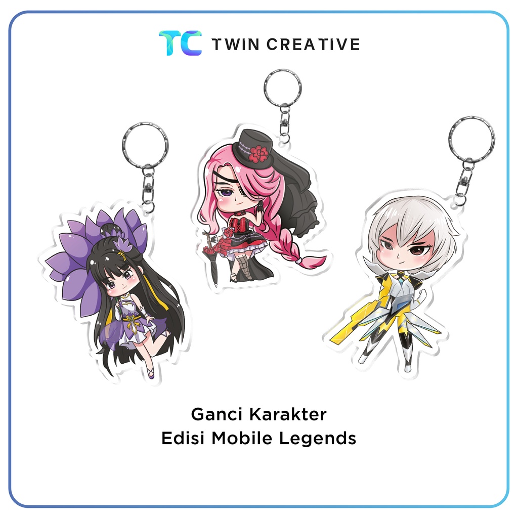 Jual Gantungan Kunci Karakter Edisi Mobile Legends Hadiah Keychain ...