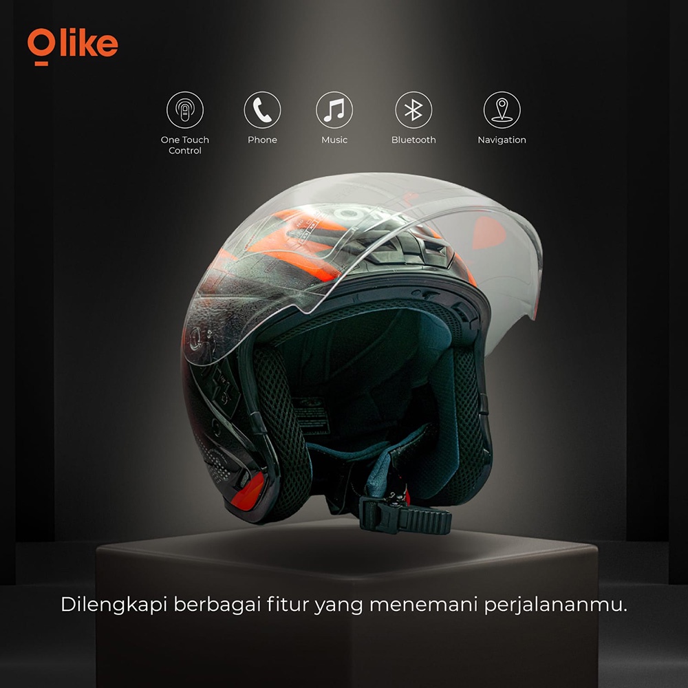 Jual Oase Rider Bluetooth Helmet Helm Music GPS Call ORIGINAL | Shopee ...