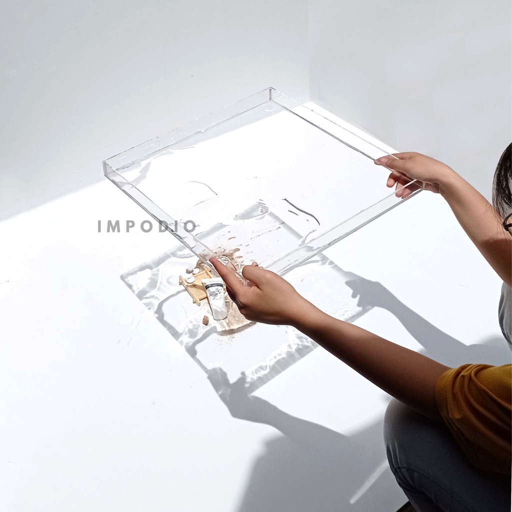 Jual IMPODIO Water Tray TablePhotography Props Foto Air produk