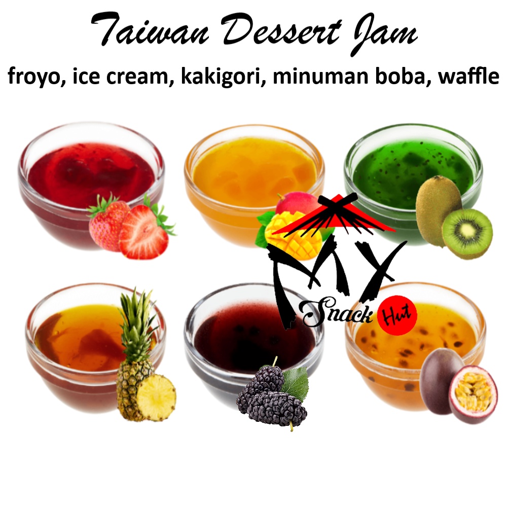 Jual TAIWAN DESSERT JAM 100GR SAUS SAOS SELAI TOPPING MINUMAN FROYO