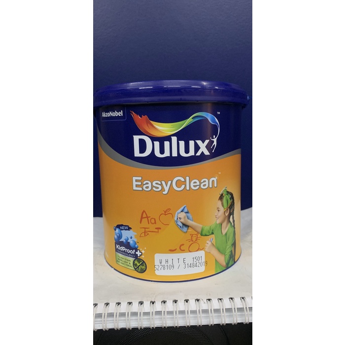 Jual CAT TEMBOK INTERIOR DULUX EASY CLEAN WHITE 2.5LTR | Shopee Indonesia