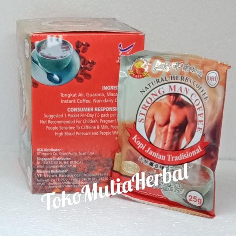 Jual New Kopi Strong Man Coffee isi 10 sachet Kopi malaysia