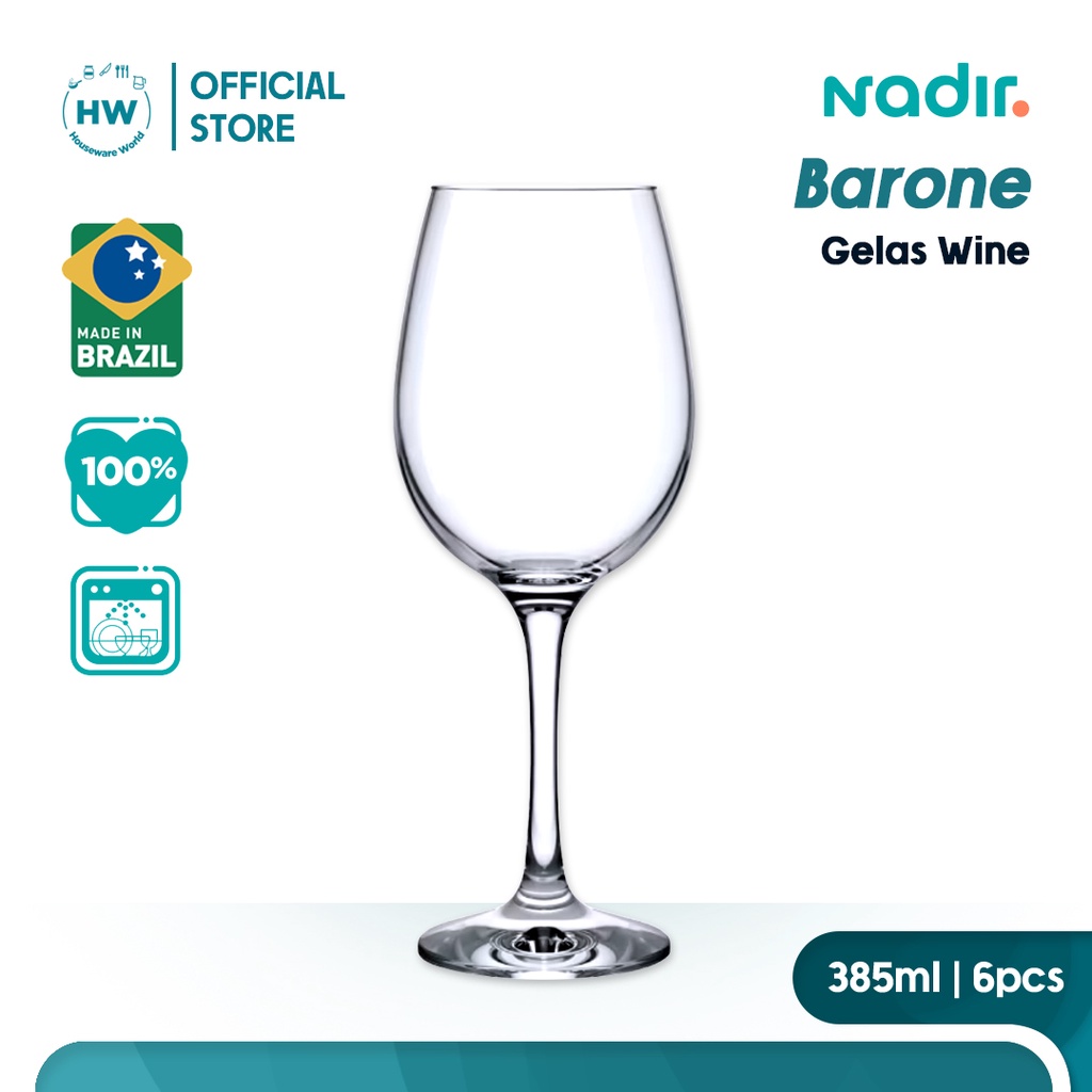 Jual Nadir Gelas Wine Vino Barone 385ml 6pcs Shopee Indonesia 4755