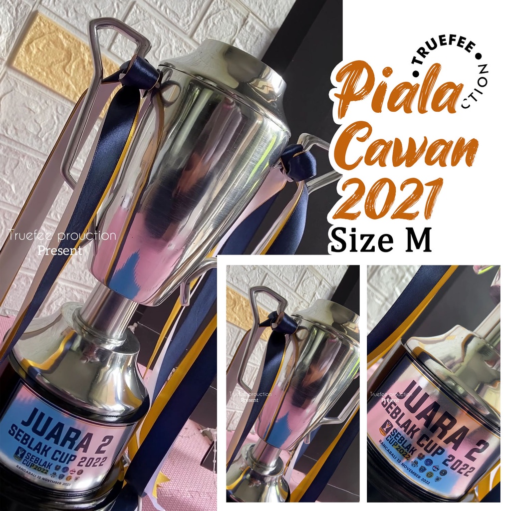 Jual Piala Logam Alumunium Cawan Size M Elegan Unik Artistik Shopee Indonesia