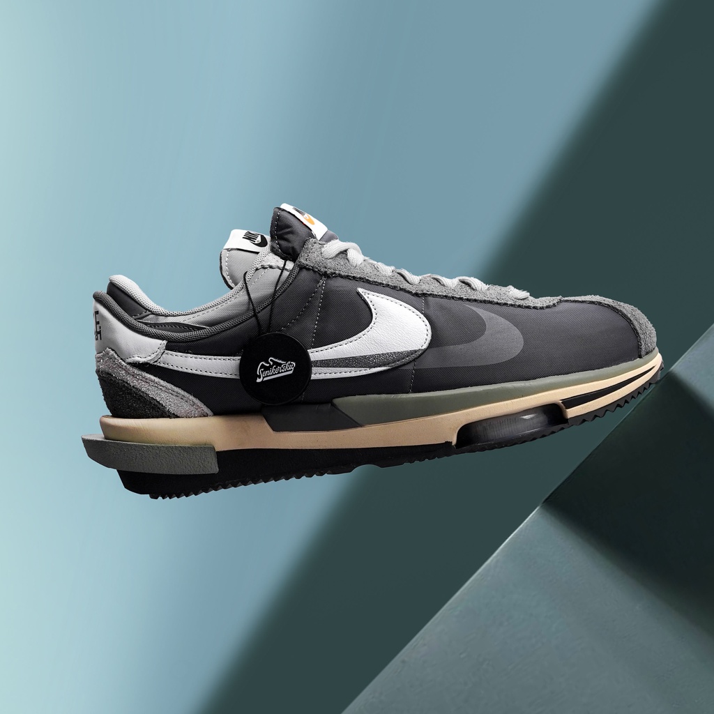 sacai iron grey on feet
