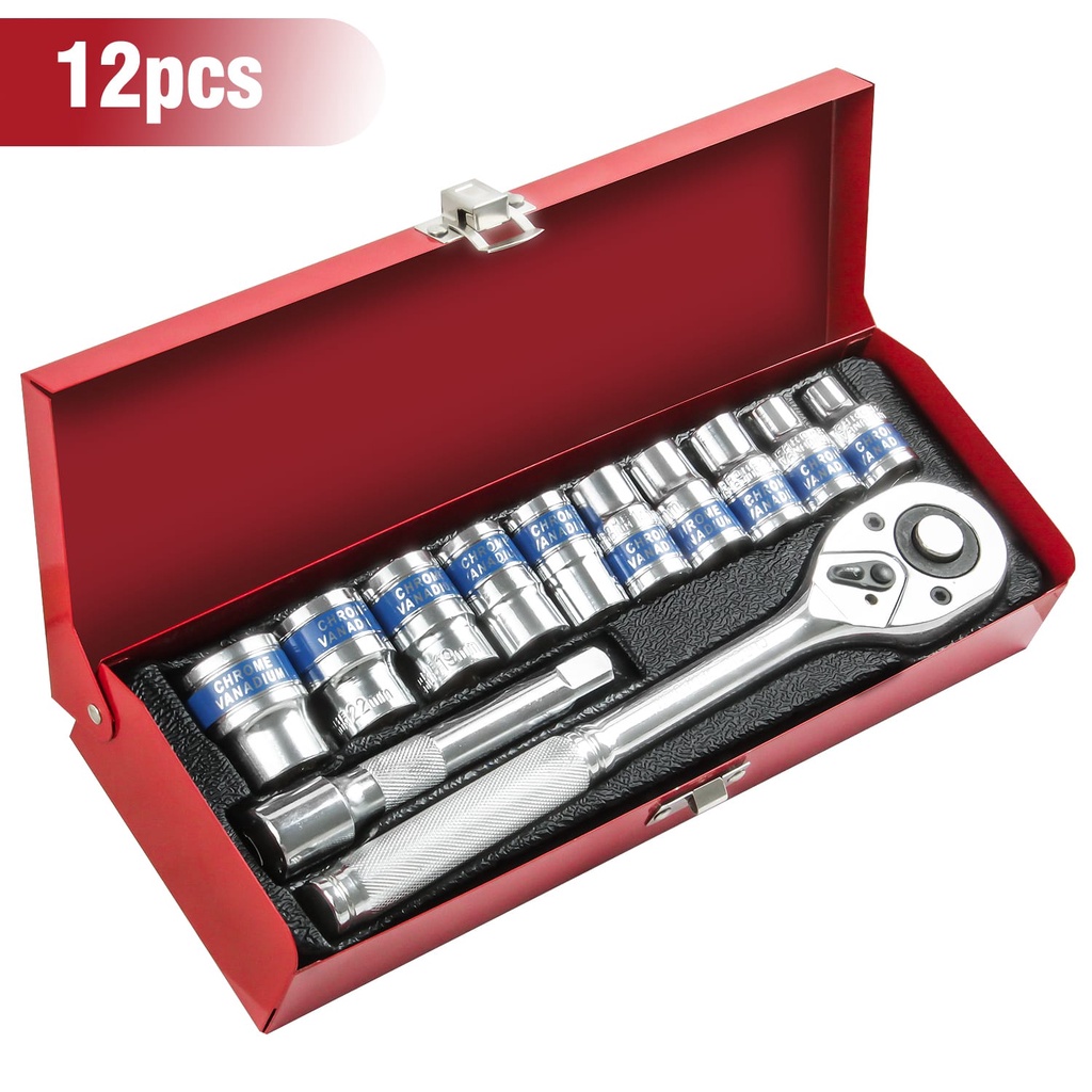 Jual Allefix Kunci Socket Wrench Pas Socket Set 1/2 Inch Car Repair