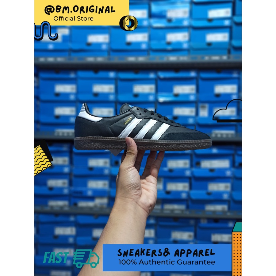 Jual Adidas Samba OG Core Black Cloud White Gum B75807 | Shopee Indonesia