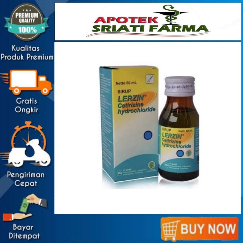 Jual Lerzin Sirup 60ml Obat Antihistamin Alergi Shopee Indonesia