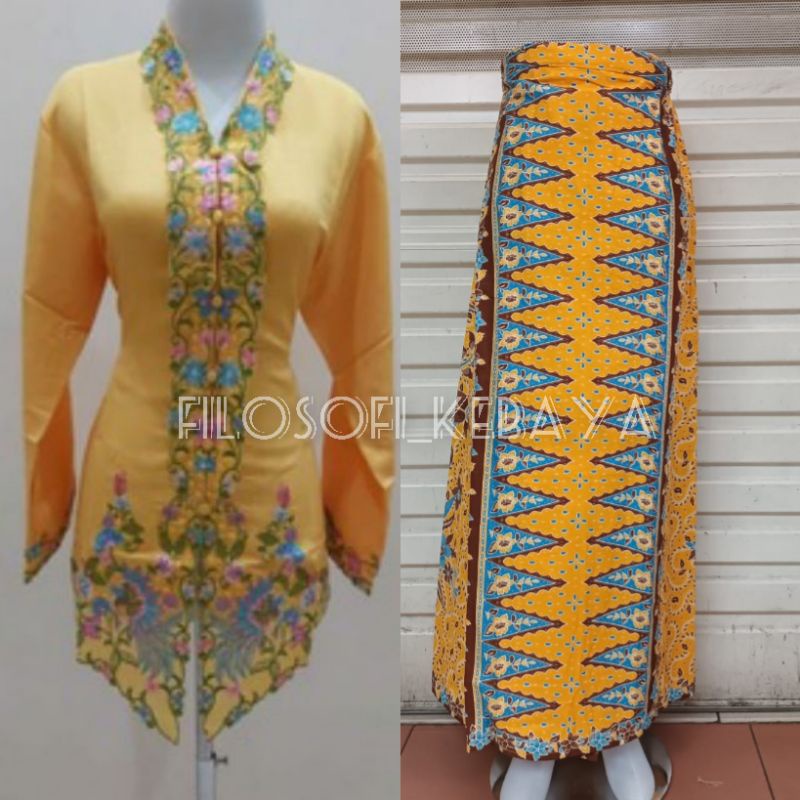 Jual Cod Setelan Kebaya Encim Betawi Kebaya Encim Bahan Katun