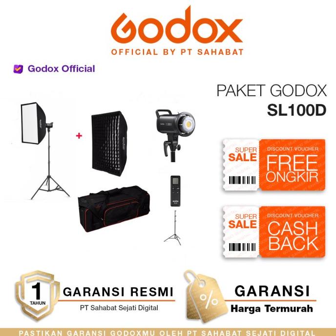 Jual Godox SL-100D SL100D Daylight LED Video Light | Shopee Indonesia