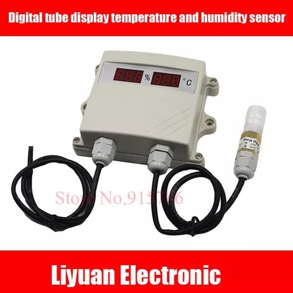 Jual Digital display temperatur humidity sensor transmitter 4-20mA ...