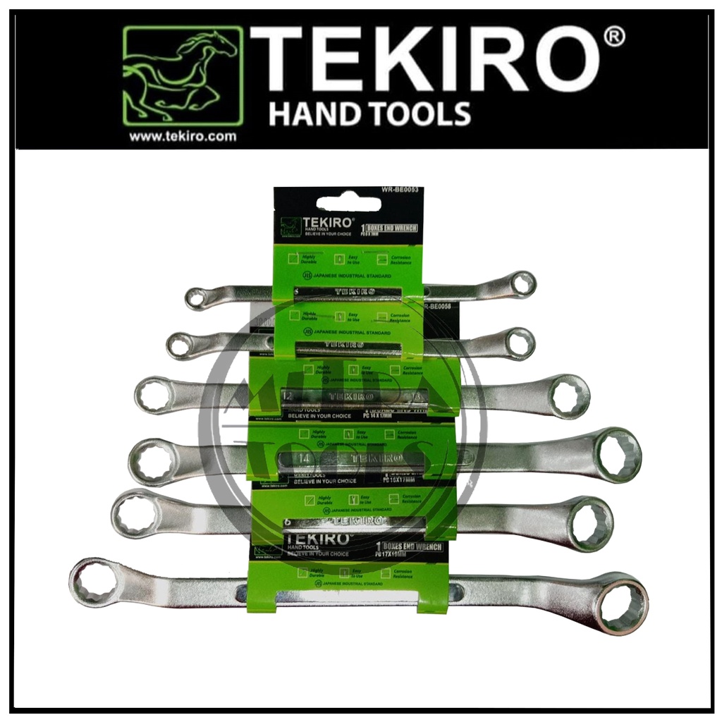Jual TEKIRO Kunci Ring Semua Ukuran / Boxes End Wrench Spanner Original