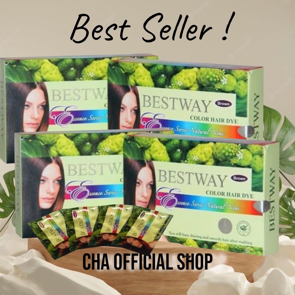 Jual (DISTRIBUTOR) BESTWAY COLOR HAIR DYE NONI Cat Rambut Shampoo