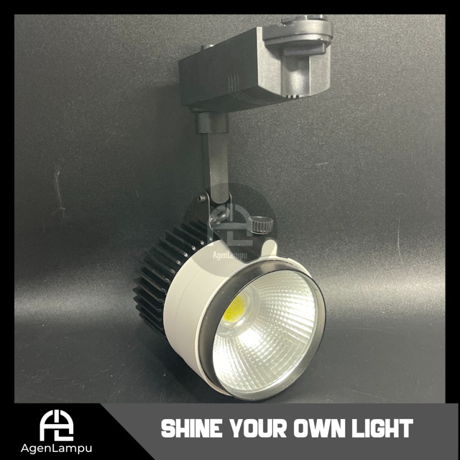 Jual LAMPU LED RELL 20W COB / TRACKLIGHT / TRACK LIGHT / SPOT LIGHT COB ...