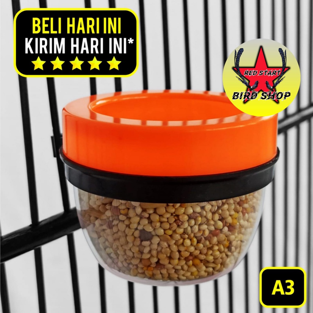 Jual CEPUK BURUNG A3 CANGKIR ANTI TUMPAH WADAH PAKAN MINUM BURUNG ...
