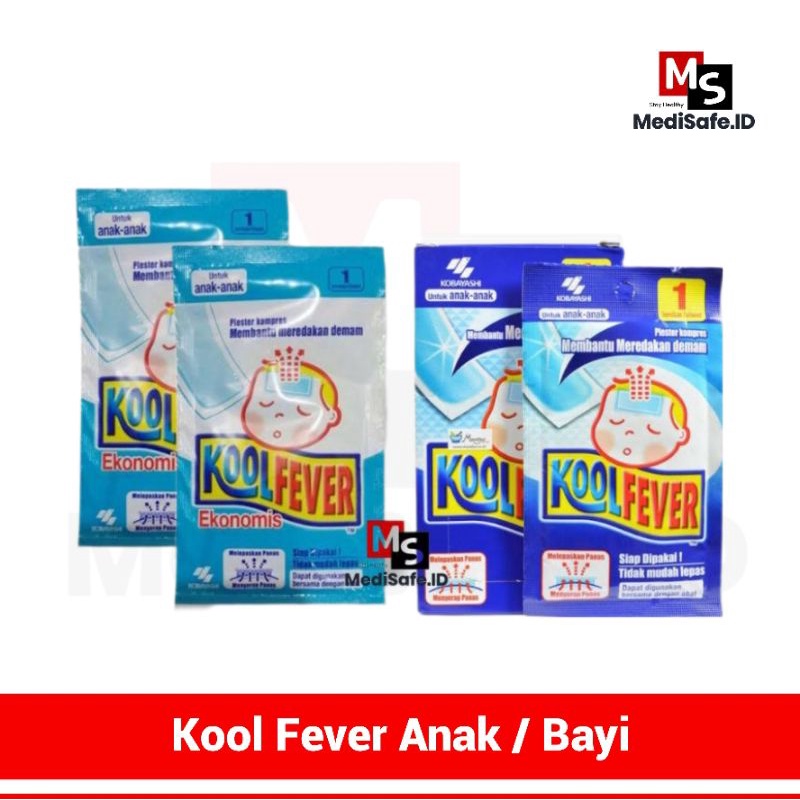 Jual Koolfever Anak Kool Fever Plester Kompres Demam Anak / Sachet ...
