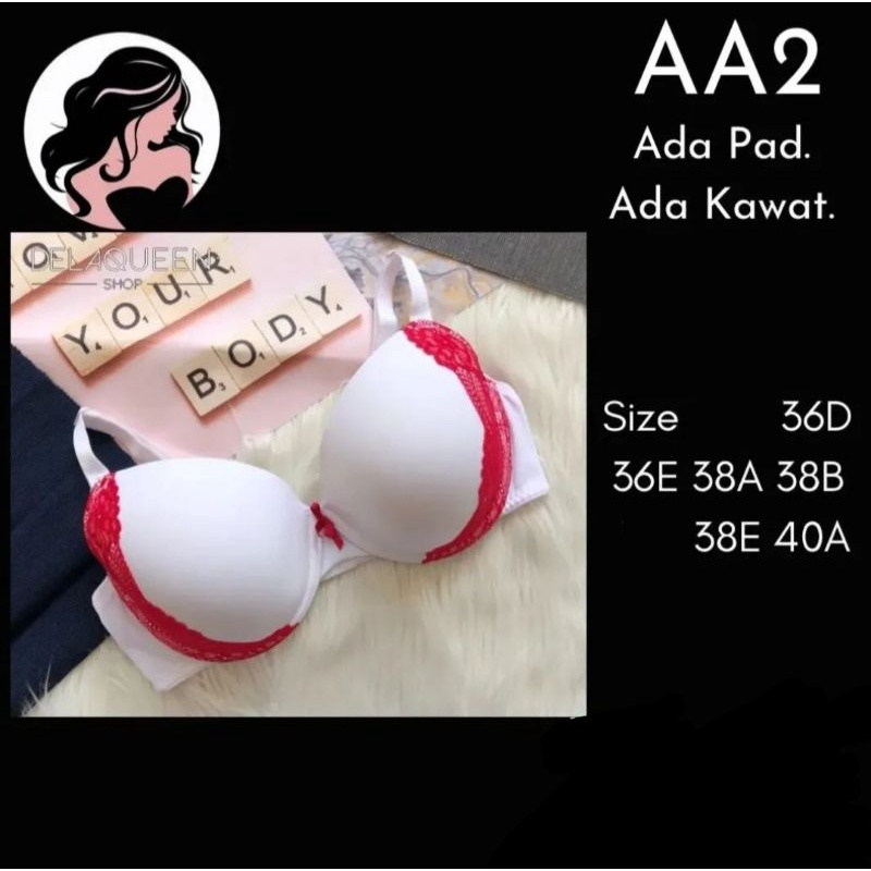 Jual Delaqueen | Bra Big Size Bra Jumbo Bh Big Size 36D 36E 38D AA2 ...
