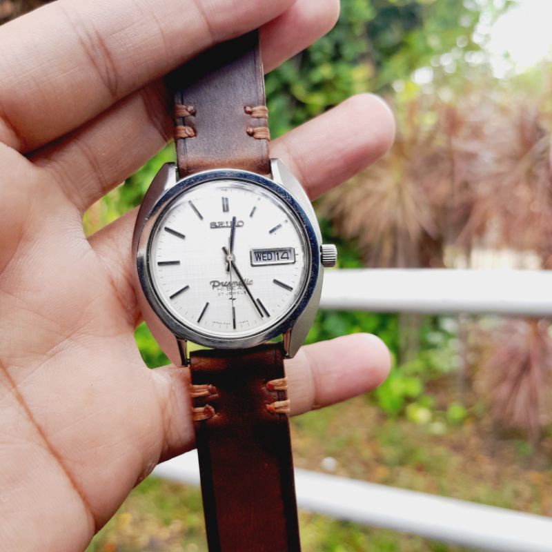 Jual Jam tangan Vintage Seiko Presmatic Hi - beat 27 jewels 5146