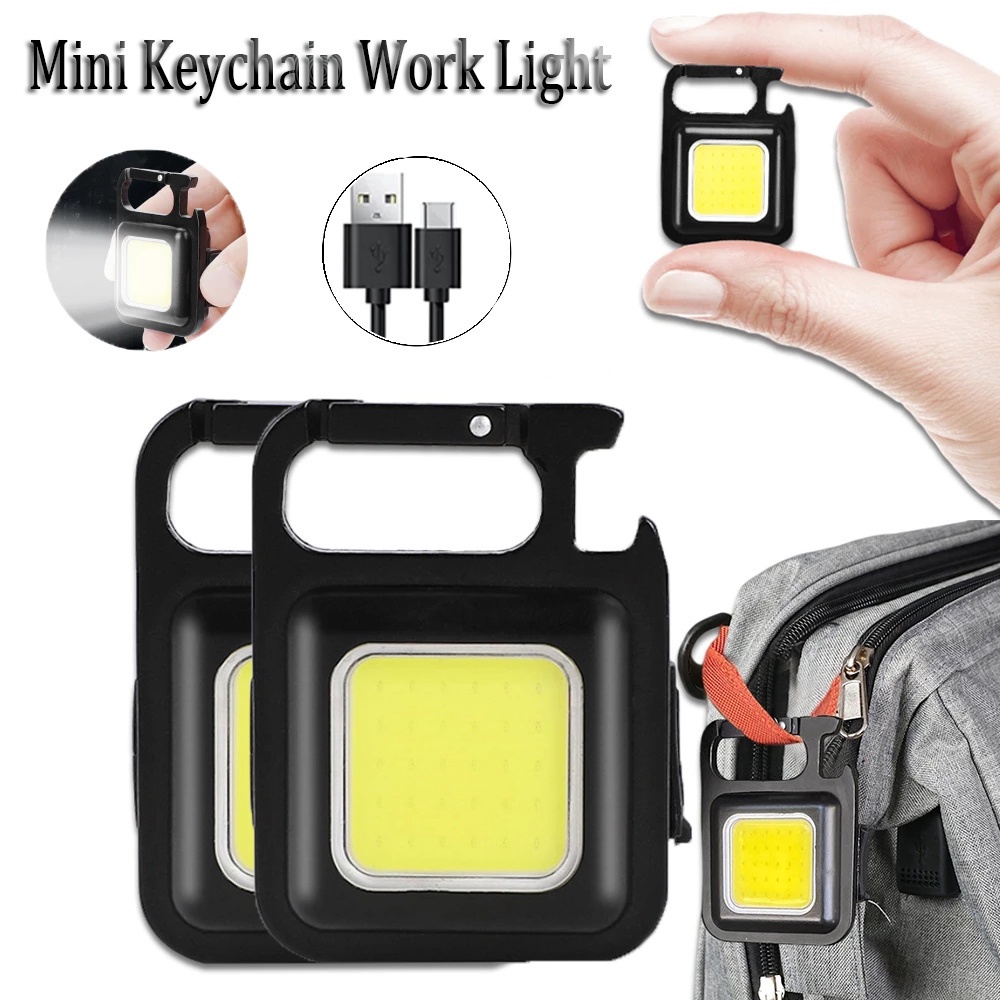 Jual SENTER MINI KEYCHAIN COB Rechargeable / SENTER SAKU Portabel ...