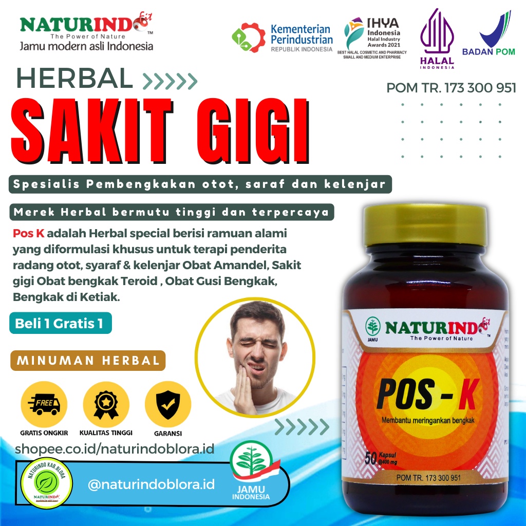 Jual Obat Sakit Gigi Dan Gusi Bengkak Ngilu Maslah Mulut Herbal Alami