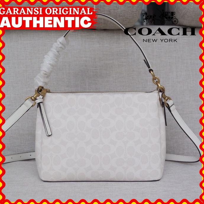 Jual Tas Coach Signature Shay Crossbody Tan Rust Wanita Original