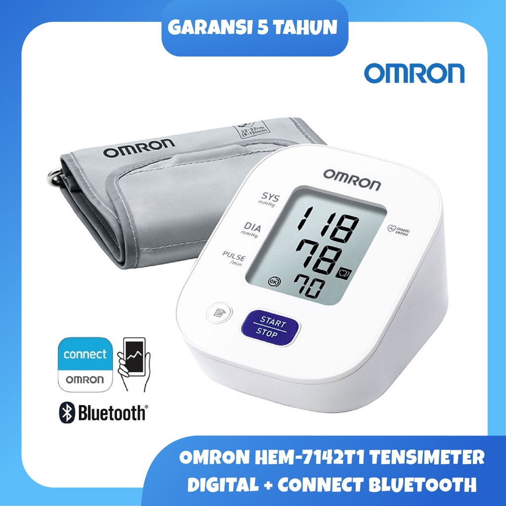 Jual OMRON Automatic Blood Pressure Monitor HEM-7142T1 | Tensimeter ...