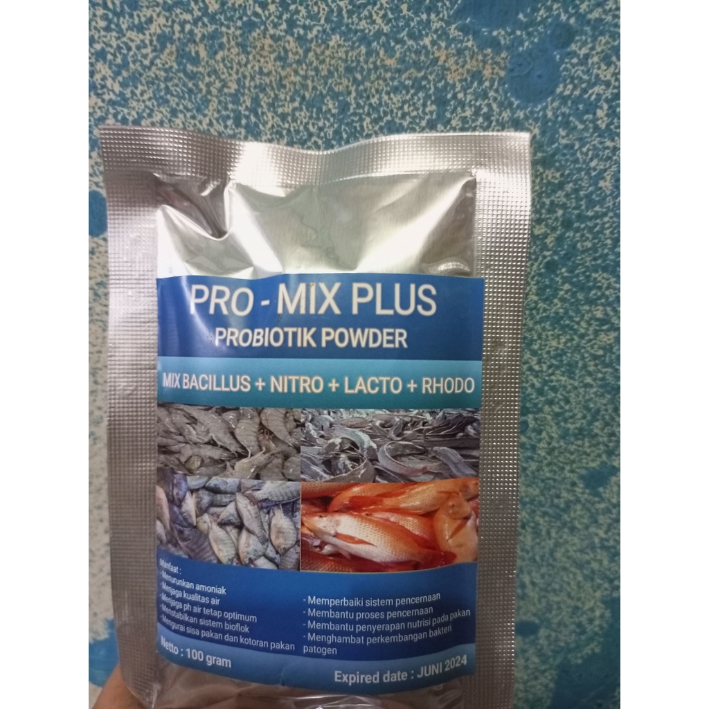 Jual Probiotik promix plus 100 gram / probiotik bioflok / probiotik ...