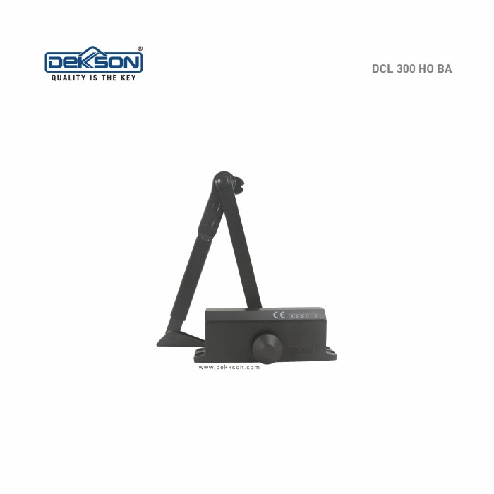 Jual Door Closer Dekson hitam DCL 300 / Pendorong pintu otomatis Hold open Shopee Indonesia