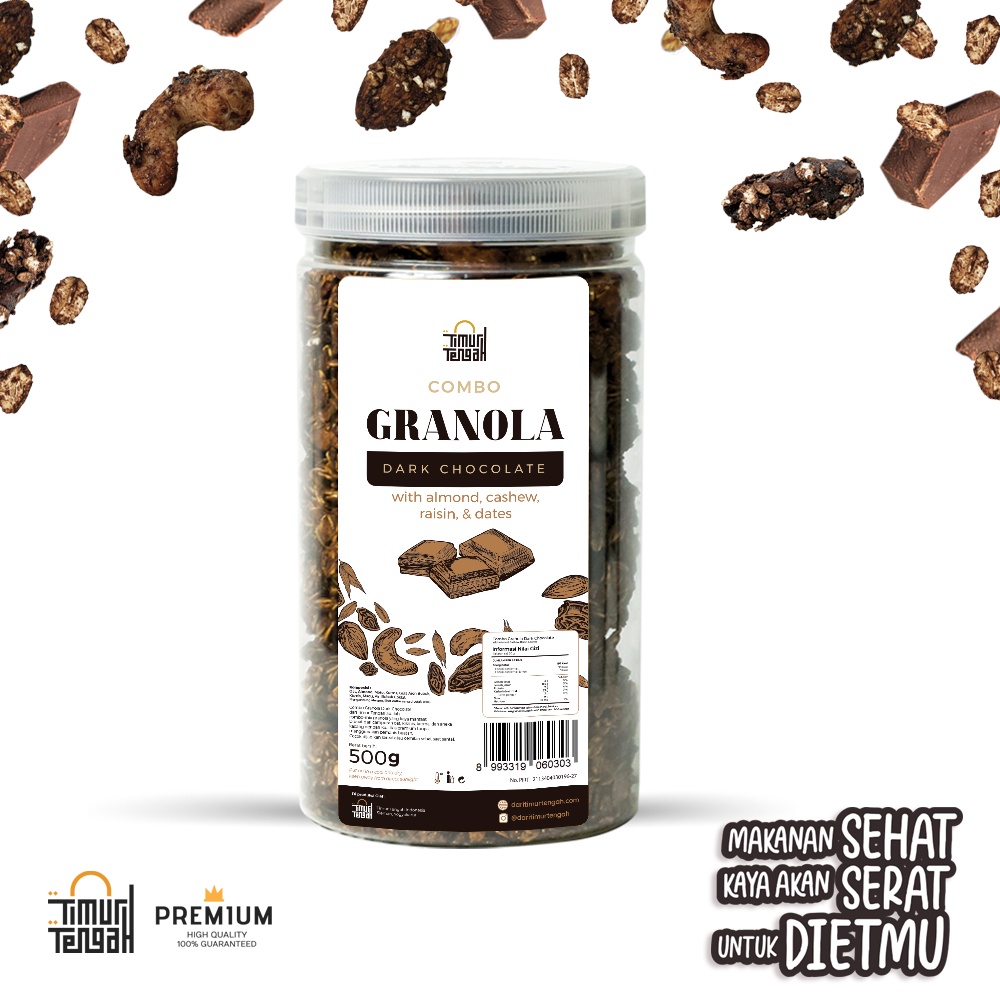 Jual Timur Tengah Granola Dark Chocolate 500 gr Sereal Makanan Sehat