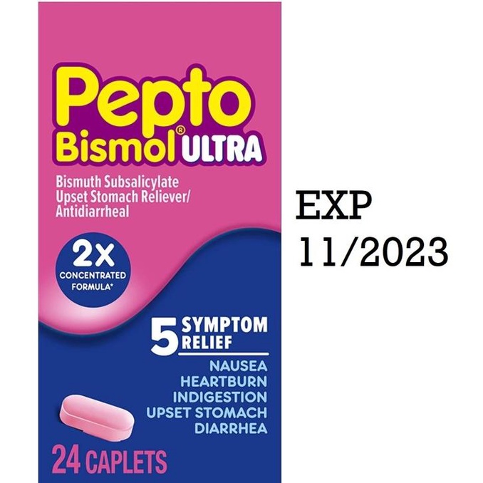 Jual Pepto Bismol Ultra Caplets 2X Concentrated Formula Upset Stomach Relie Shopee Indonesia