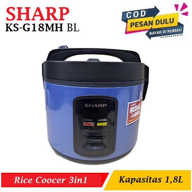 Jual Sharp Magic Com KS N 18MG Rice Cooker 1,8Liter Penanak Nasi-BIRU ...