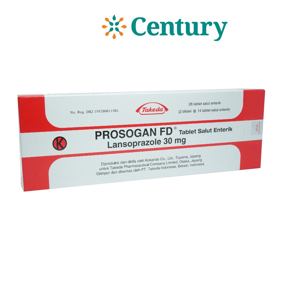 Jual PROSOGAN FD 30 MG 1 STRIP ISI 14 TABLET / LANSOPRZOLE / TUKAK ...